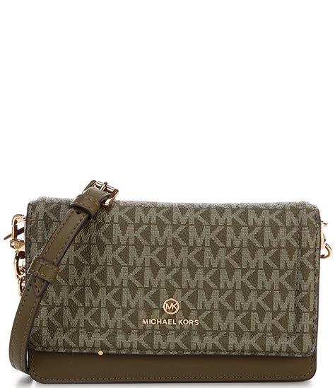 michael kors jet set semi lux|Michael Kors Jet Set Signature Logo Semi Lux Double Zip .